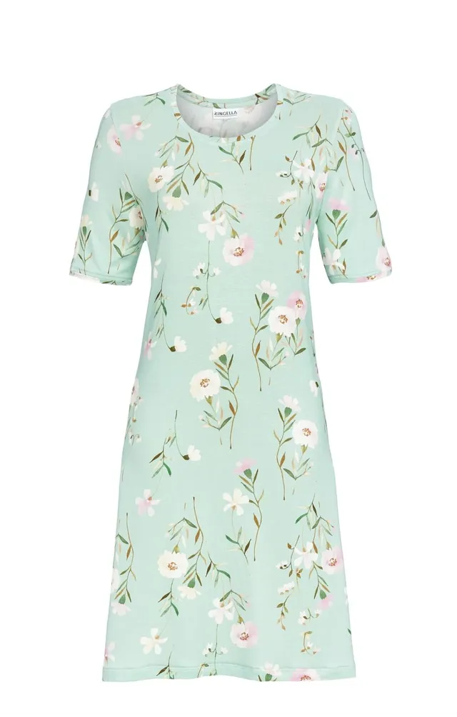 ringella-sleepshirt-blumenprint-nachthemd-mit-kurzarm image 1