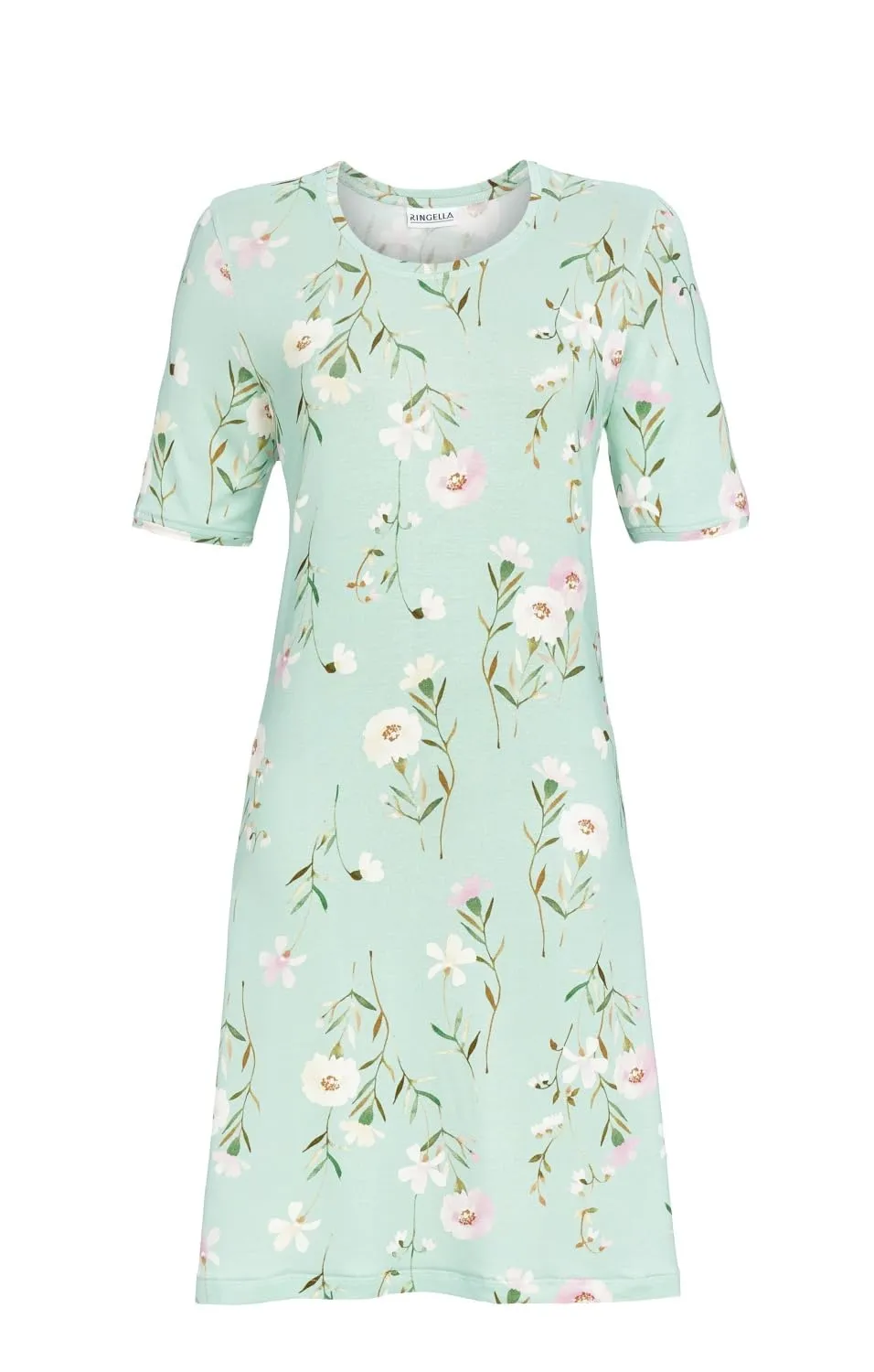 ringella-sleepshirt-blumenprint-nachthemd-mit-kurzarm image 1