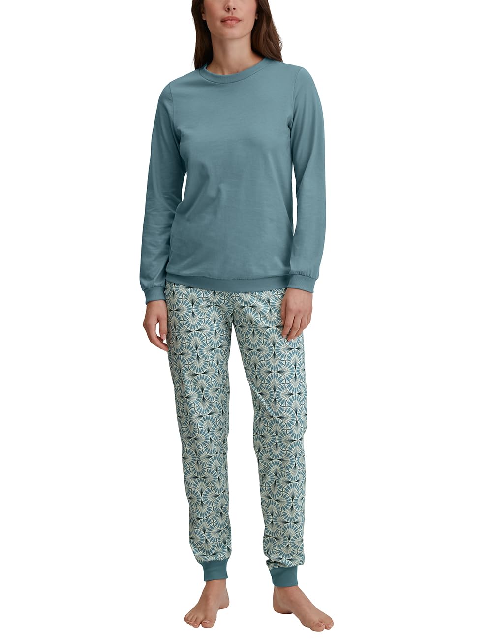 calida-favourites-kurz-pyjama-damen-baumwolle-gr-44-46-blau image 5