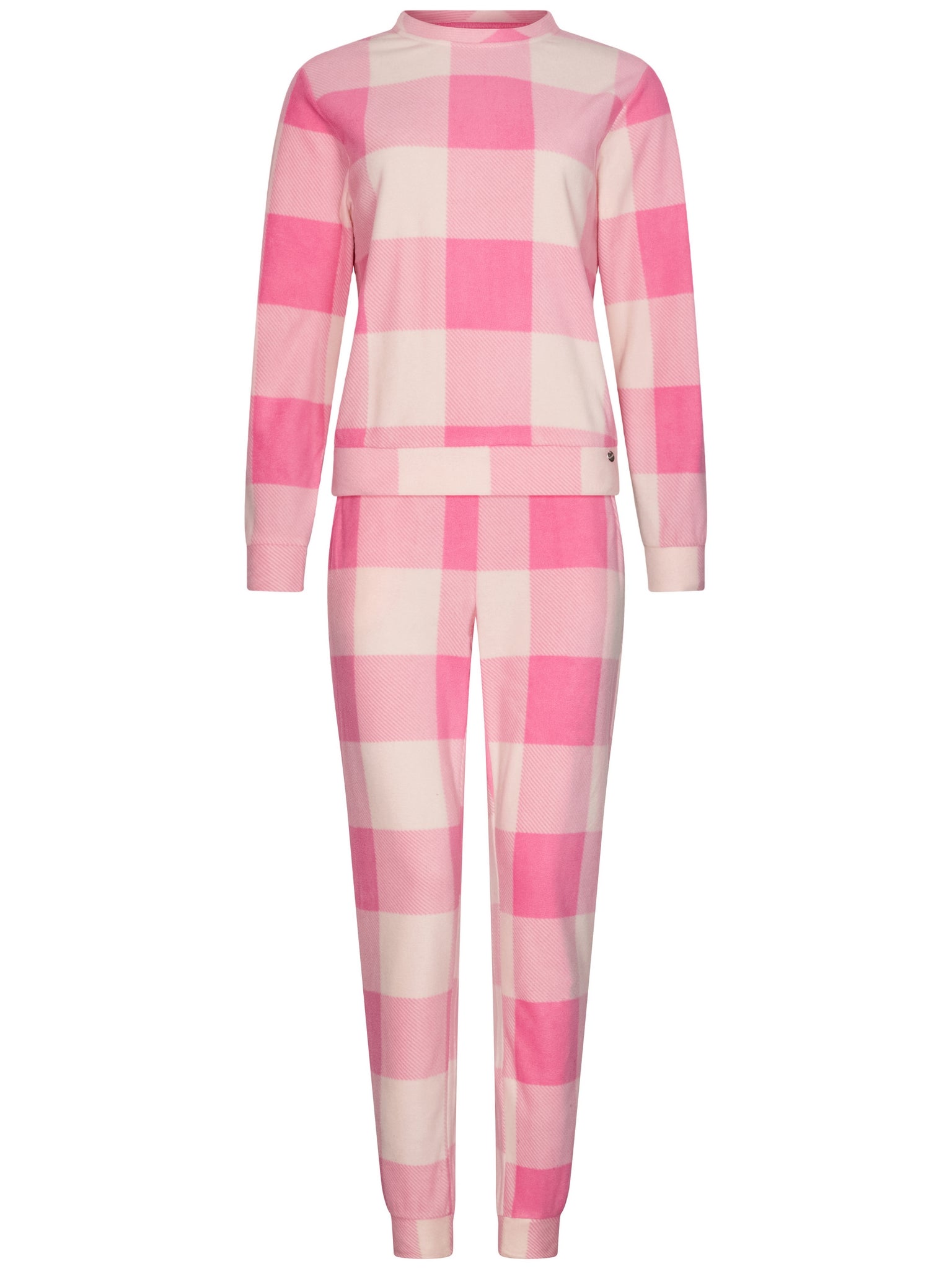 rebelle-cin-cin-pyjama-rosa-kariert-polar-fleece image 1