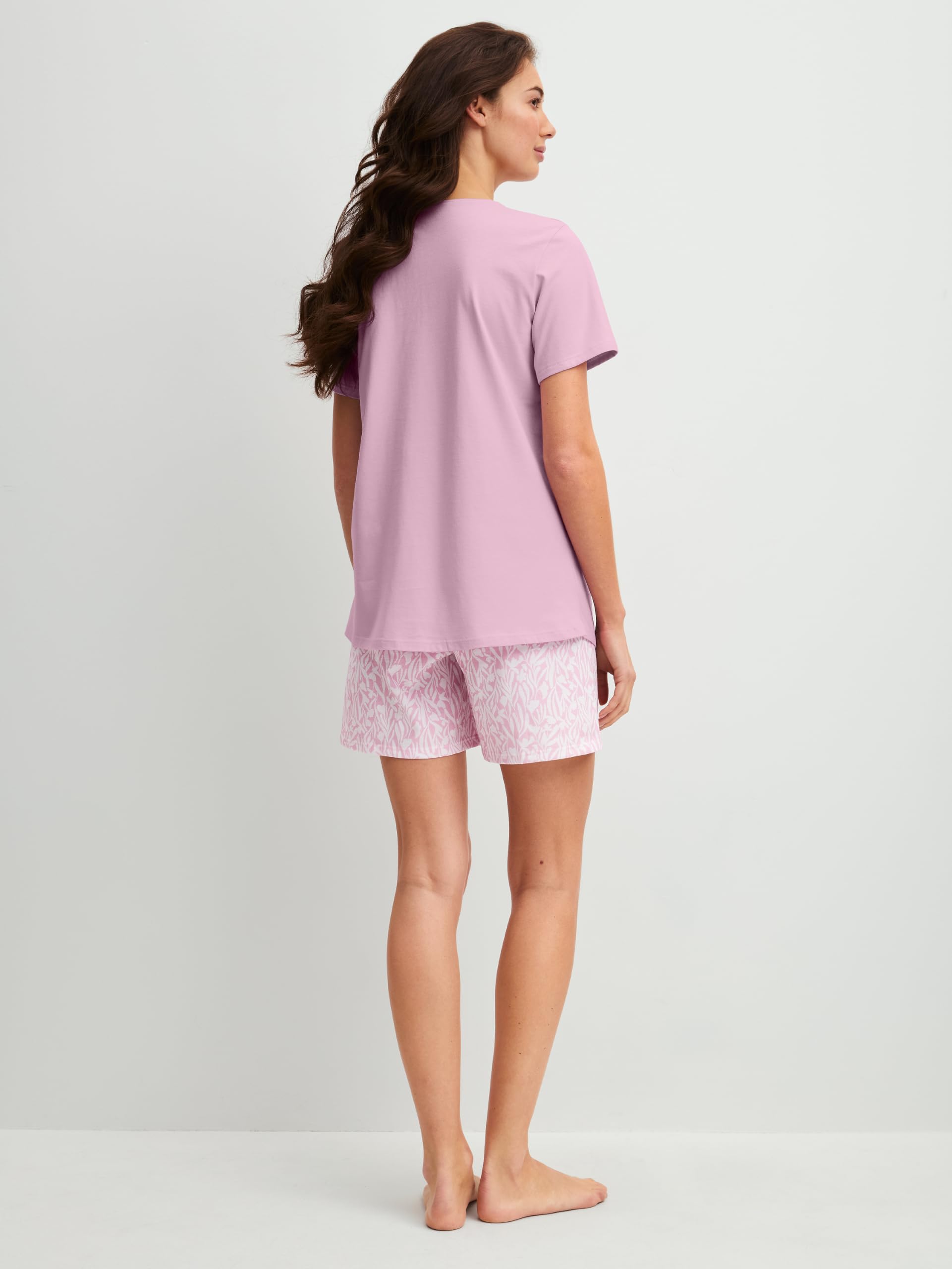 calida-blooming-nights-kurz-pyjama-damen-lilac-40-42-baumwolle image 3
