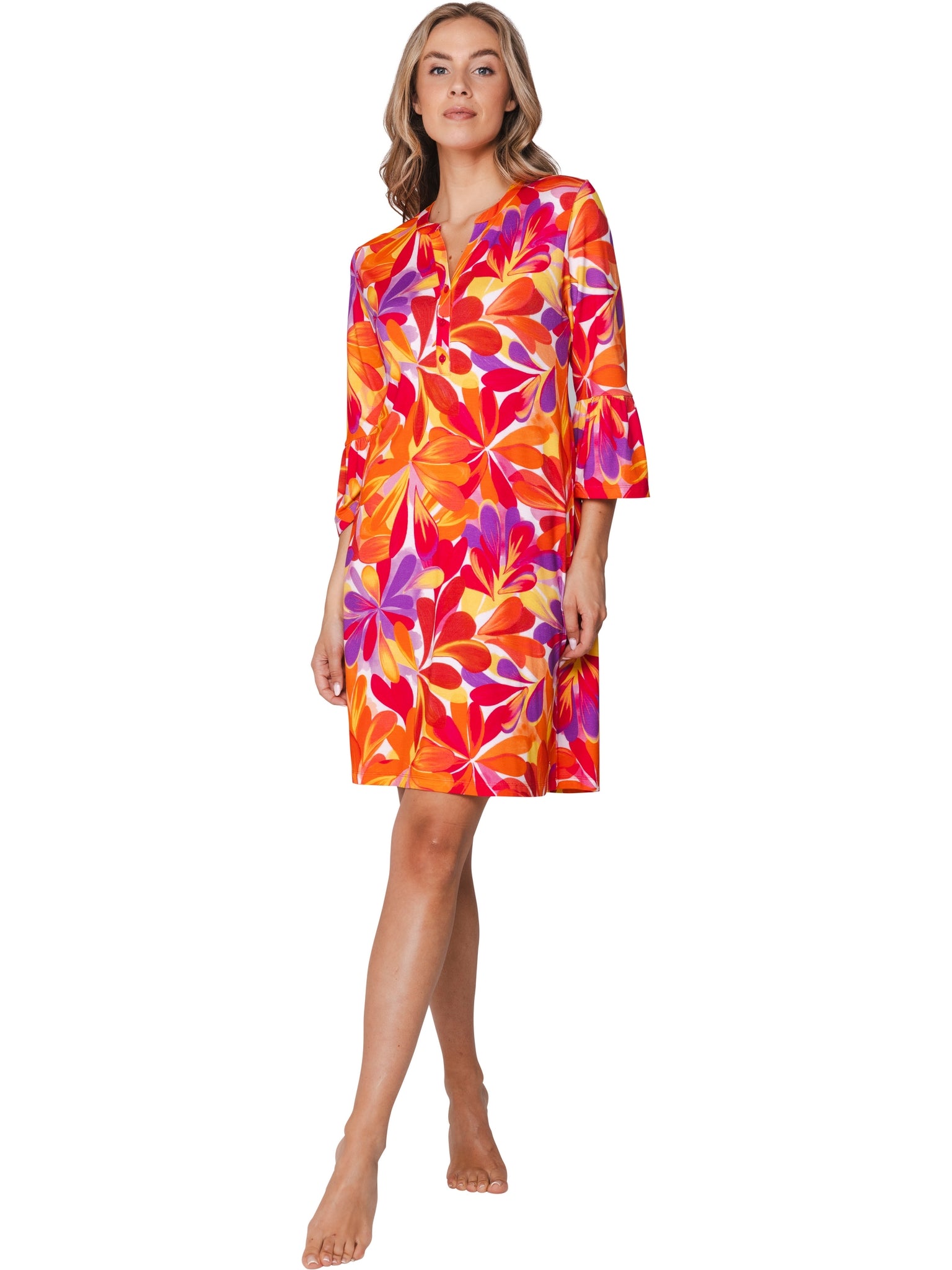 pastunette-tropic-oasis-hauskleid-multi-viskose-97-cm image 2
