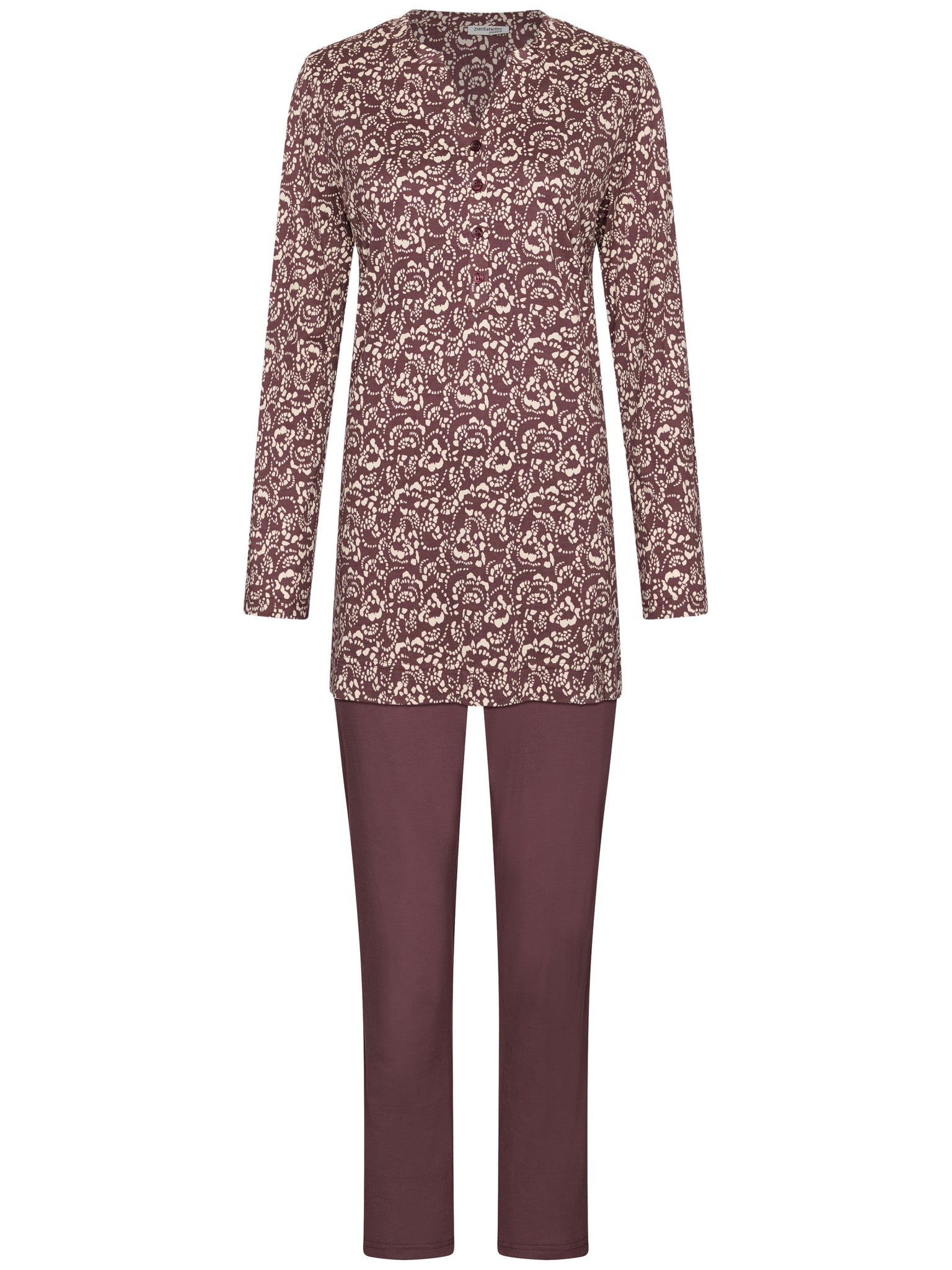 pastunette-premium-mystic-pyjama-lila-baumwolle-modal image 2