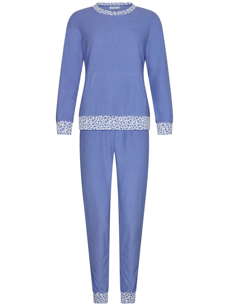 rebelle-frozen-sky-frottee-pyjama-blau-animal-print image 1