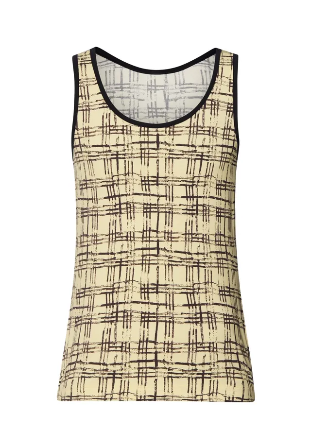 hanro-arthur-arbesser-tank-top-tartan-print-baumwolle image 1