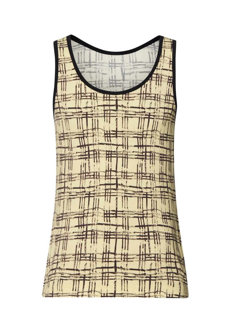 hanro-arthur-arbesser-tank-top-tartan-print-baumwolle image 1