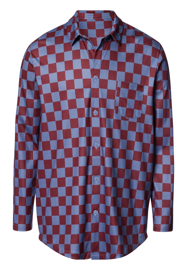 hanro-arthur-arbesser-shirt-chess-print-baumwolle image 1
