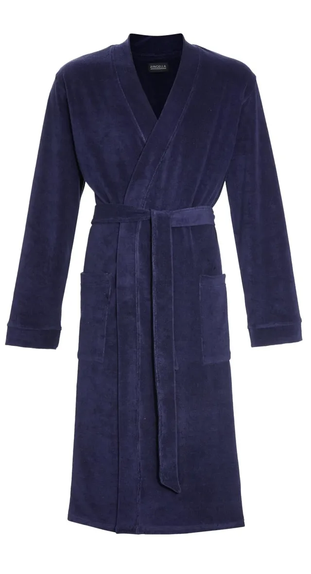 ringella-women-men-bademantel-stretchfrottee-gr-48-warm image 1