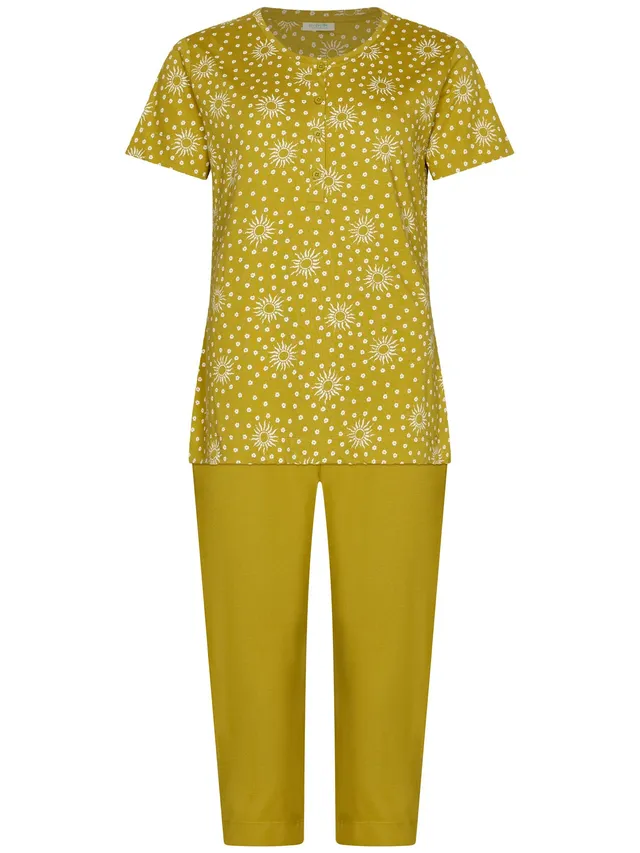 myrebelle-sunny-holiday-pyjama-gr-n-bio-baumwolle image 1