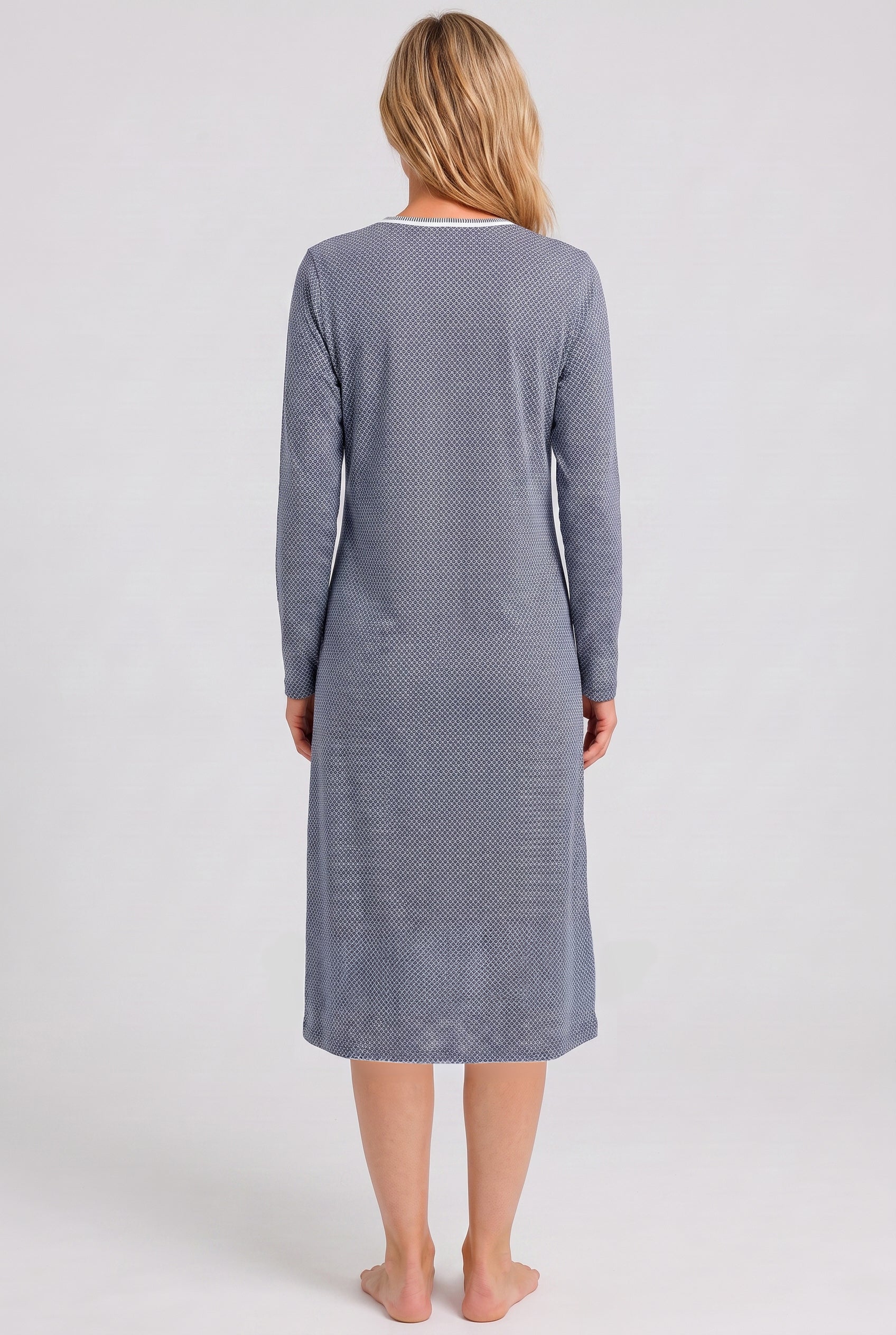 r-sch-be-happy-nachthemd-midi-minimal-mix-blau-baumwolle image 3