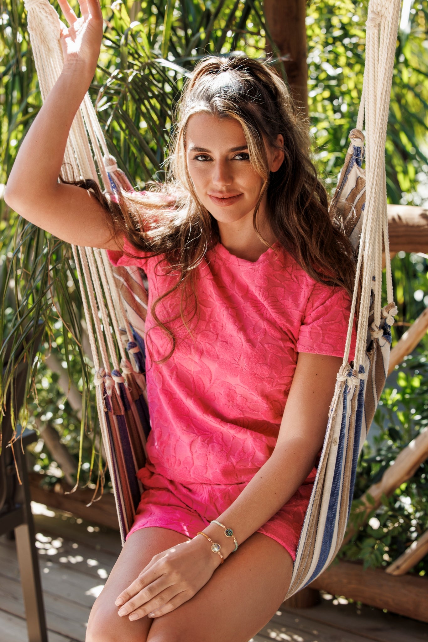 pastunette-rebelle-full-bloom-shortama-pink-blumenprint image 4