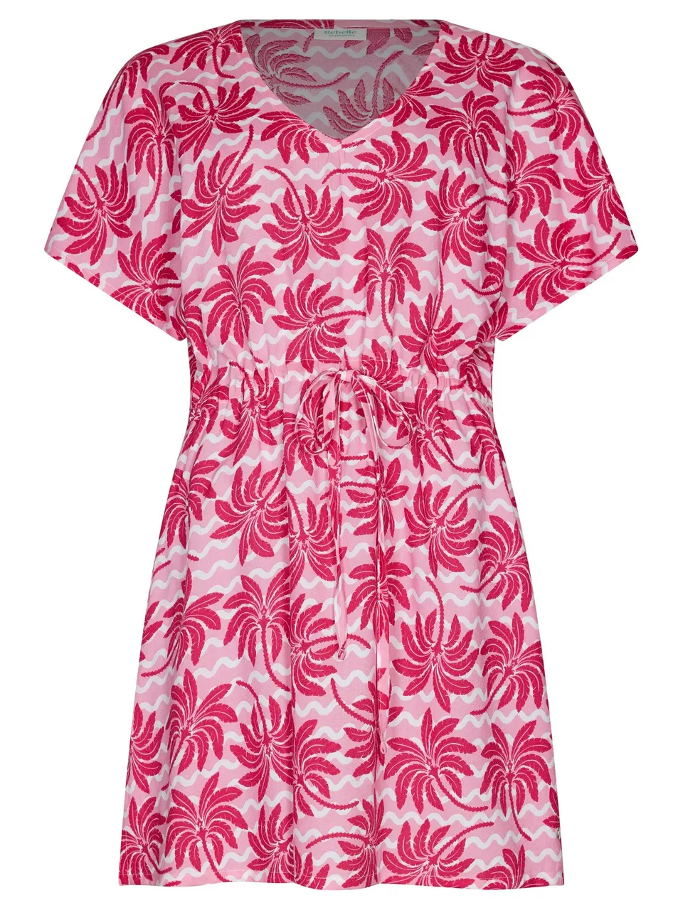 myrebelle-palm-springs-kleid-rosa-strandkleid-viskose image 1