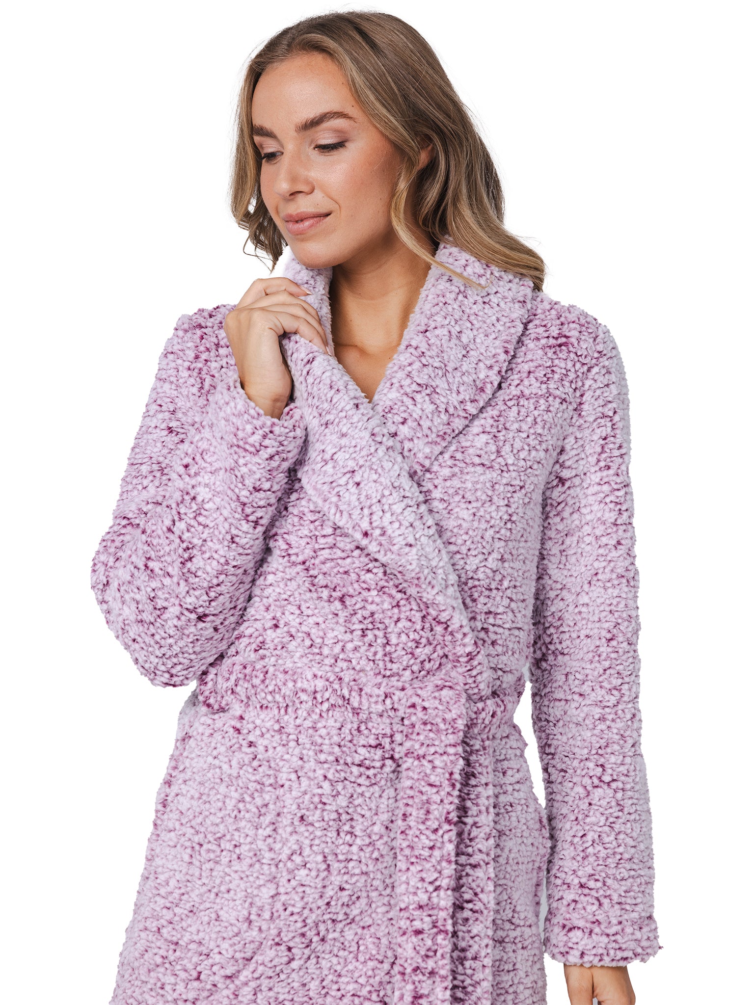 pastunette-rebelle-cin-cin-bademantel-dunkelrosa-sherpa-fleece image 2