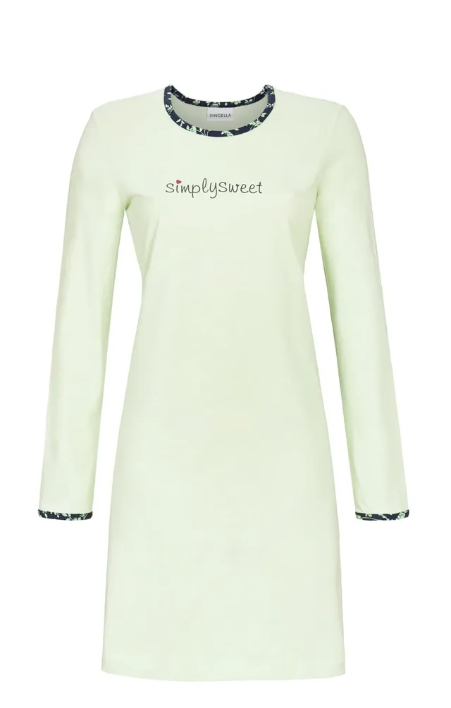ringella-women-nachthemd-langarm-green-tea-baumwolle-gr-42 image 1