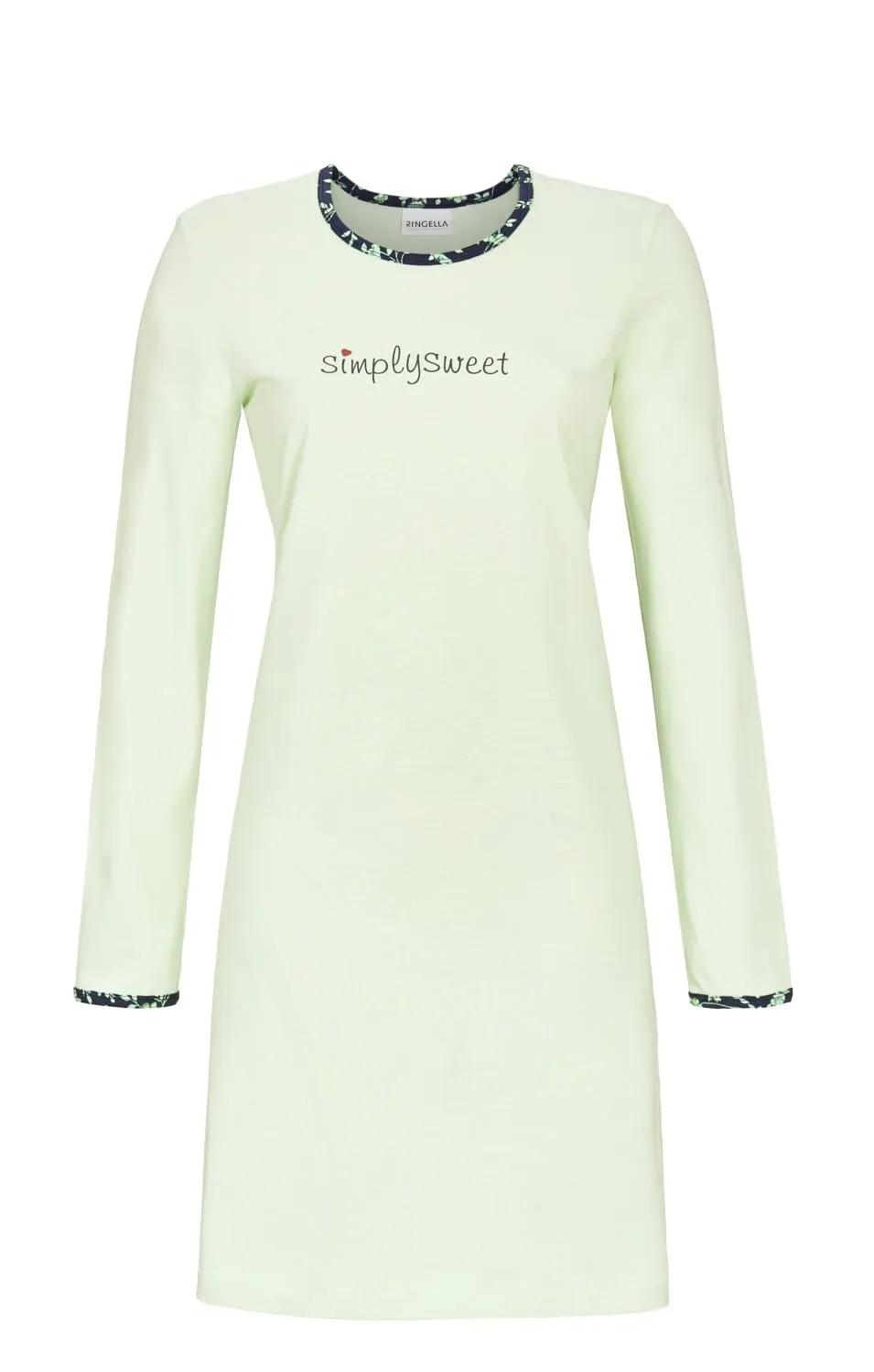 ringella-women-nachthemd-langarm-green-tea-baumwolle-gr-42 image 1