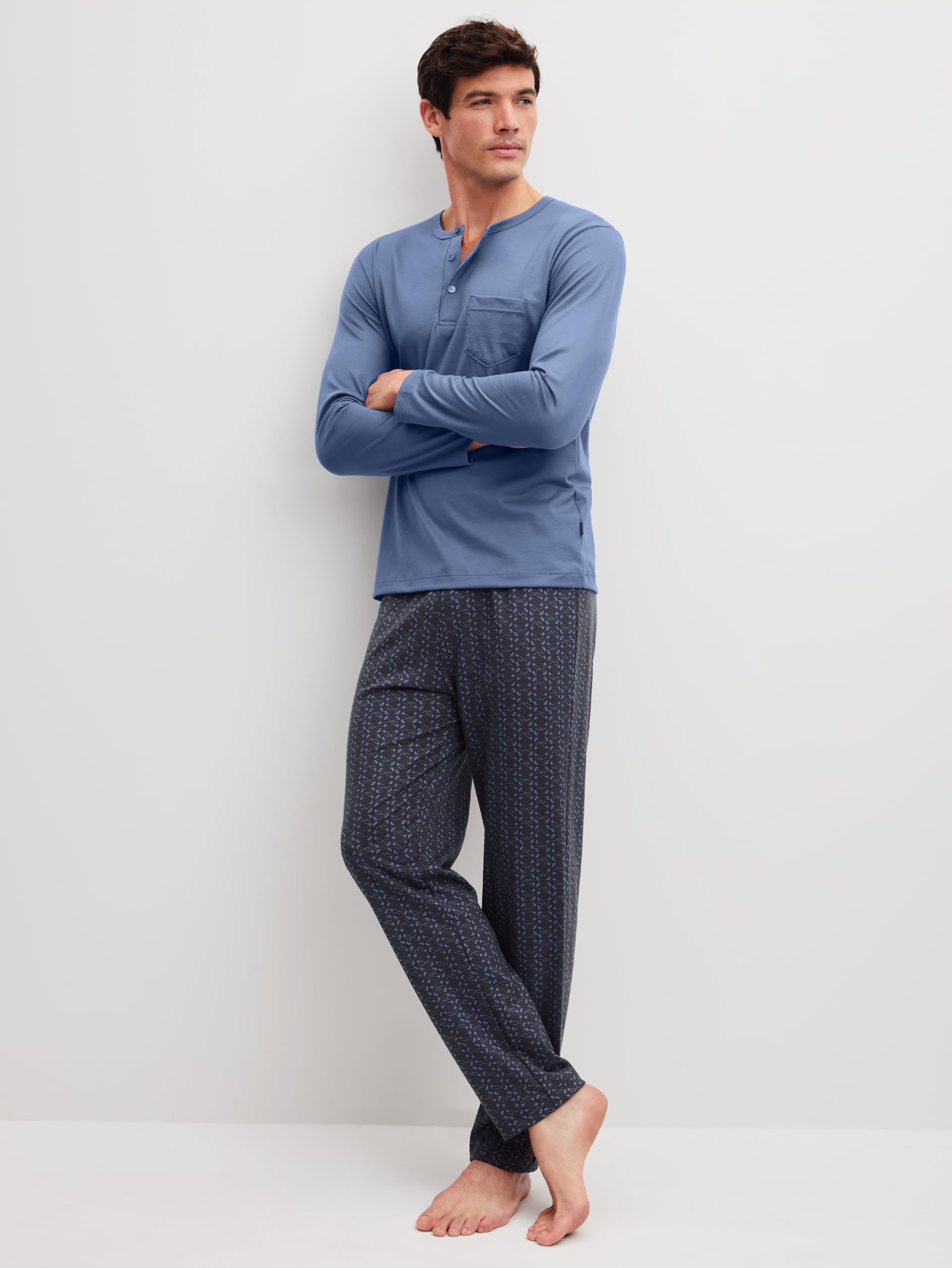 calida-relax-imprint-pyjama-herren-50-schlafanzug image 2