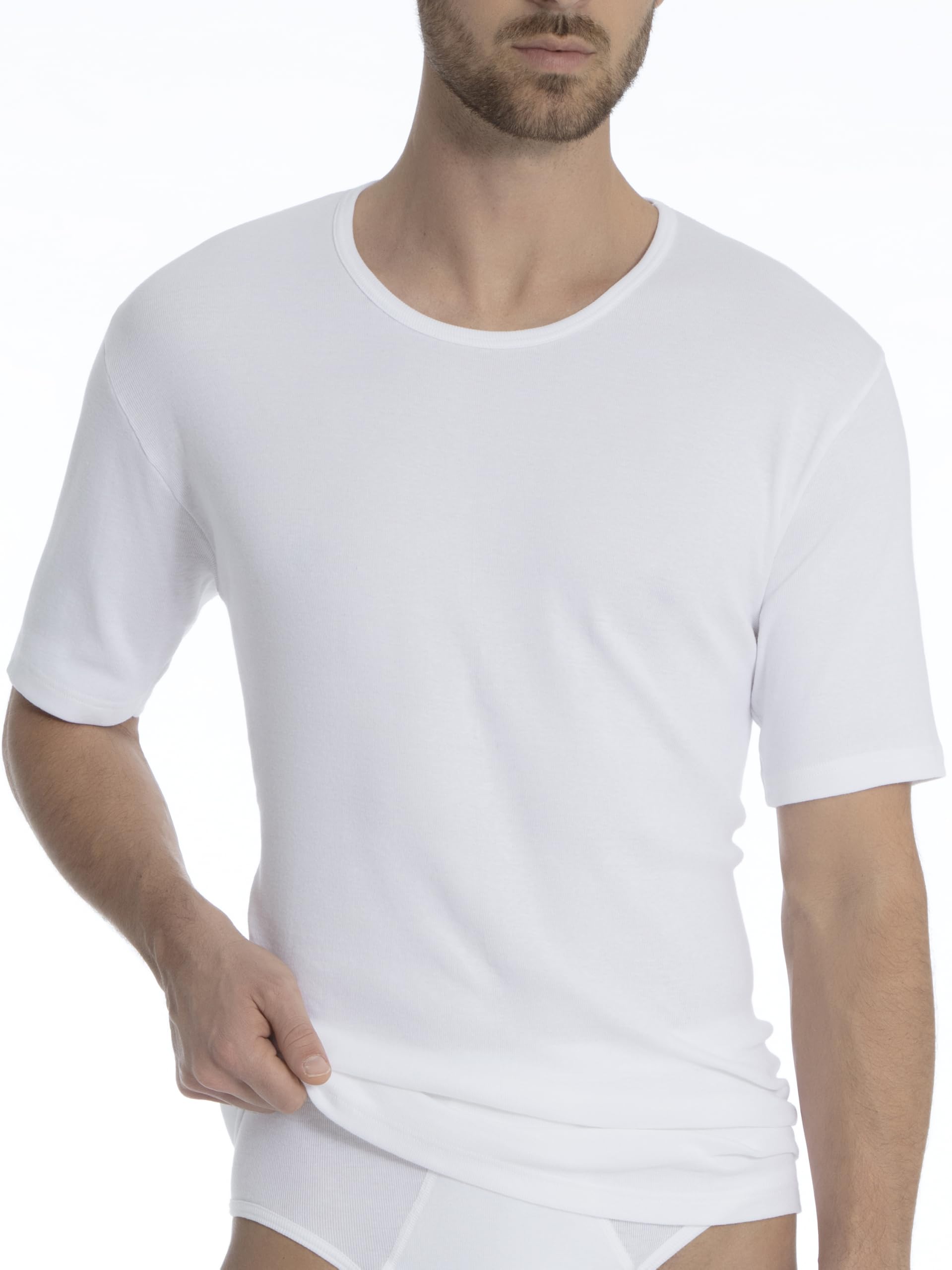 calida-cotton-1-1-t-shirt-herren-wei-gr-52-54 image 1