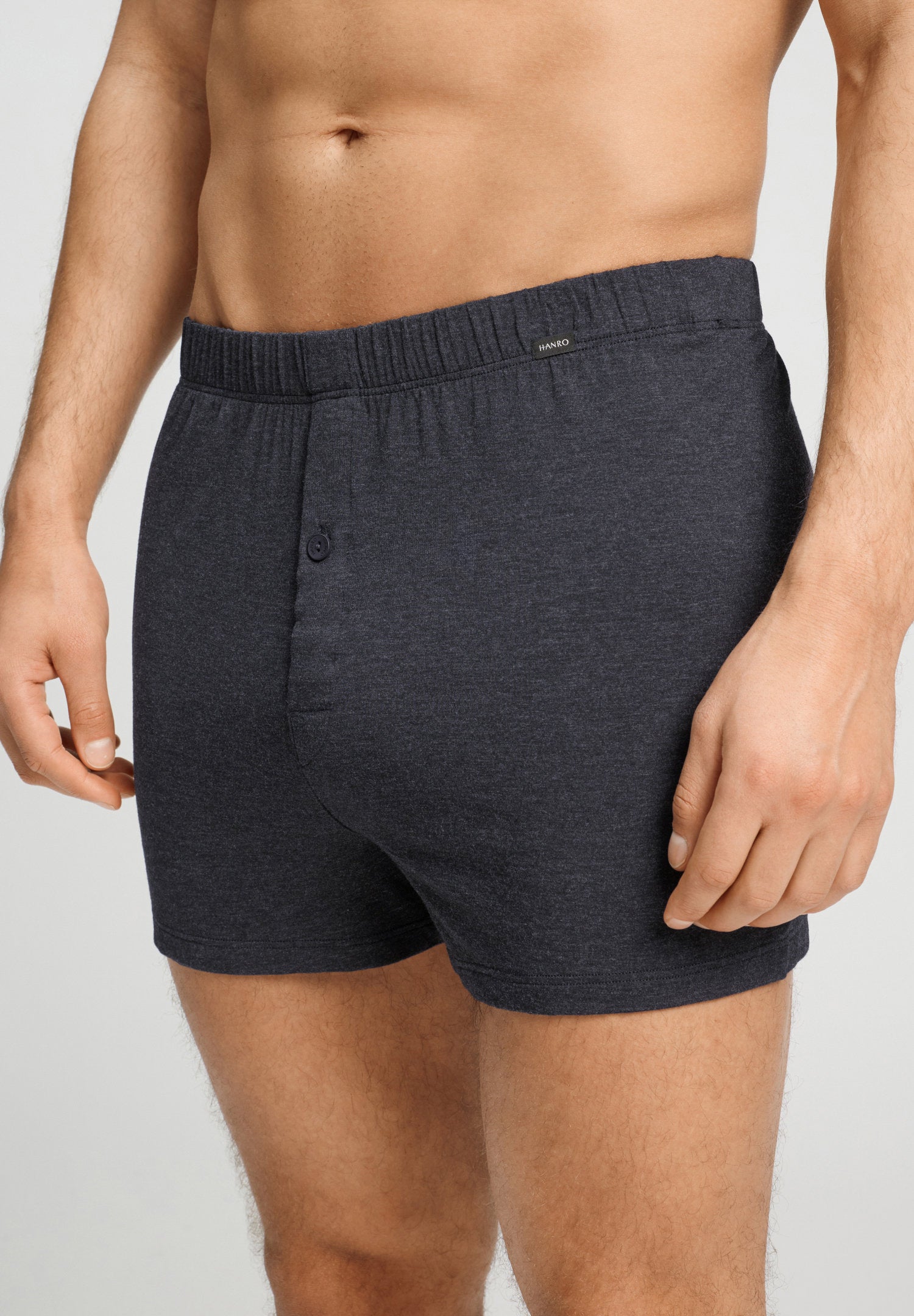 hanro-casuals-073207-boxershorts-charcoal-melange-viskose image 7