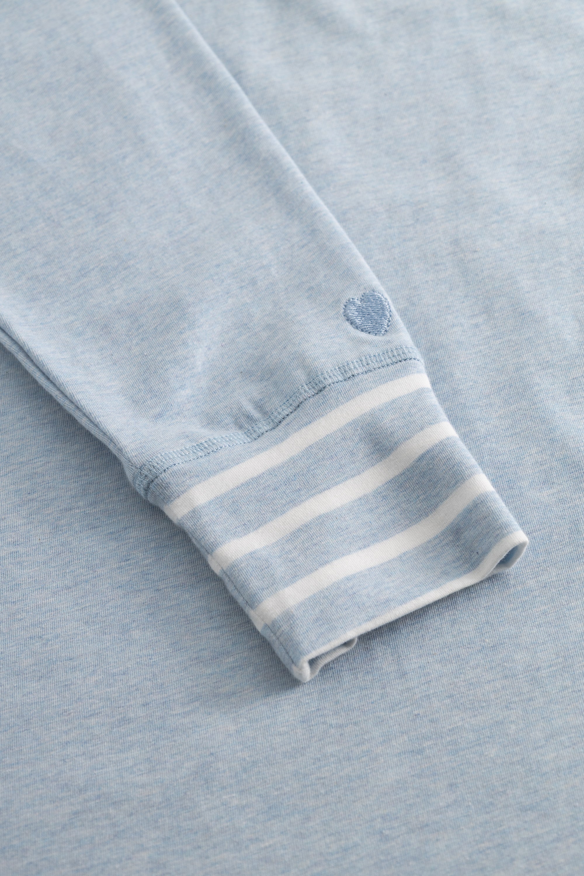 r-sch-be-happy-pyjama-lang-blau-ringel-b-ndchen image 4