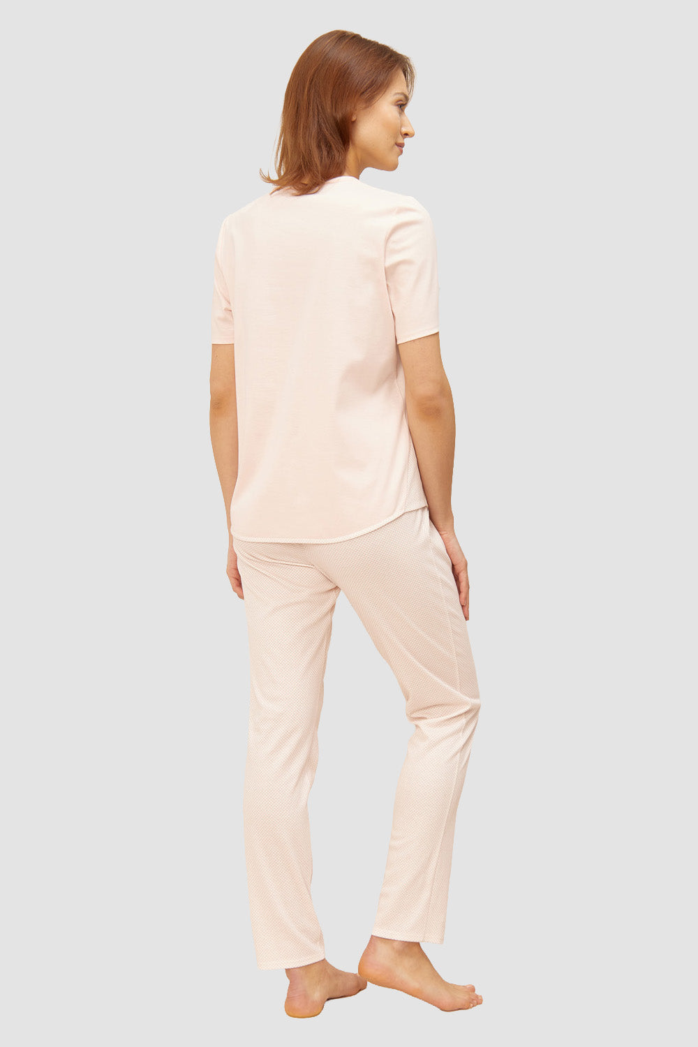 r-sch-be-happy-pyjama-lang-damen-orange-punkte image 3