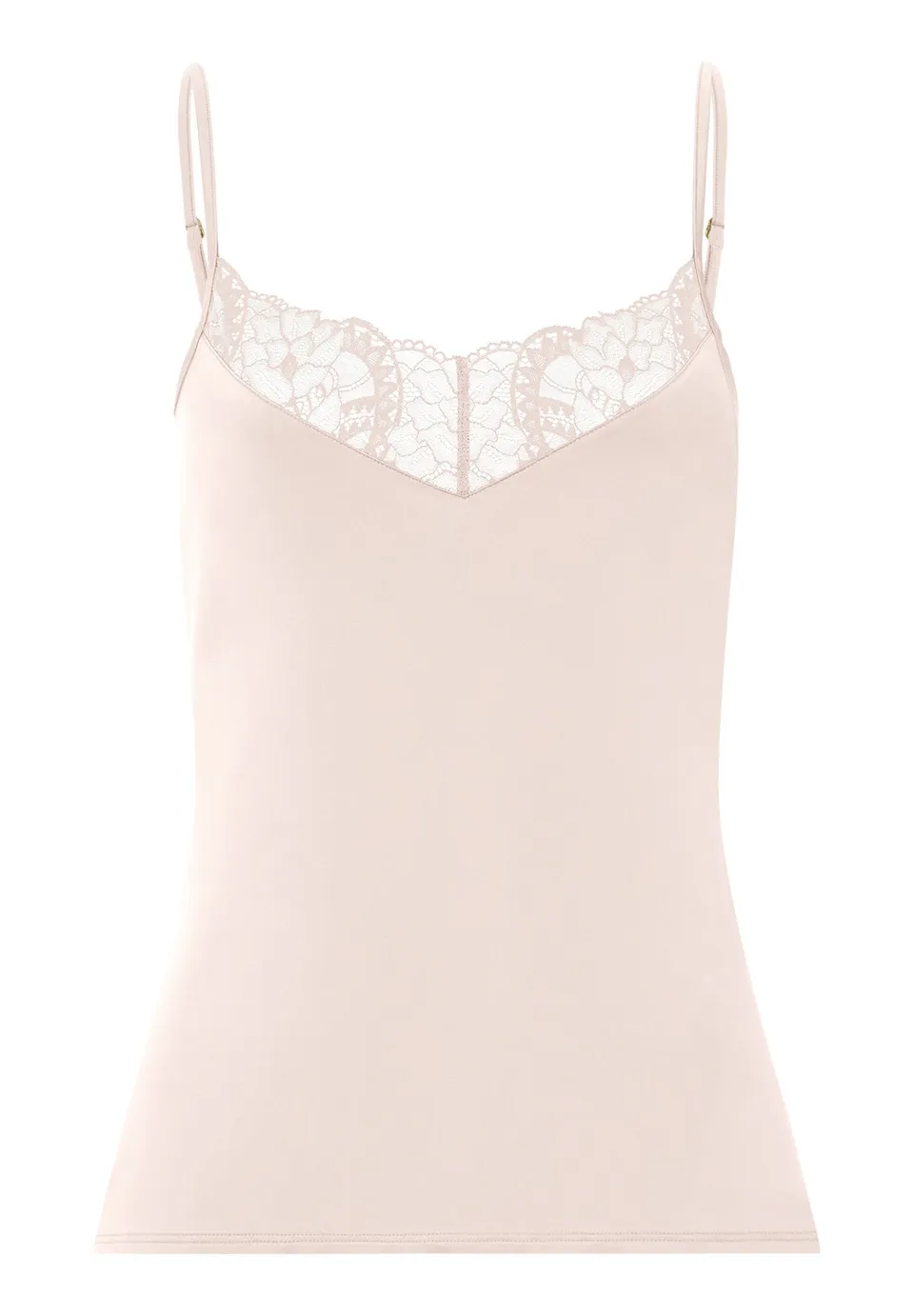 hanro-azelia-spaghetti-top-spitzentop-creamy-glass image 1
