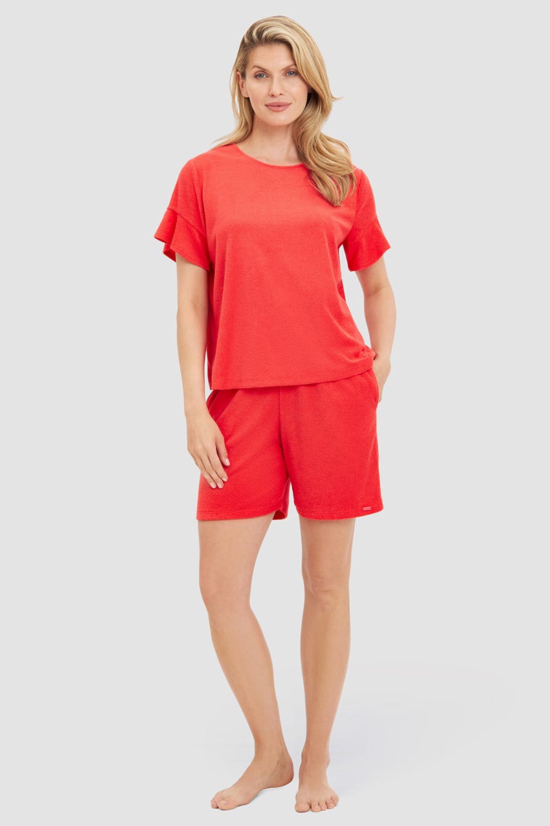 r-sch-be-happy-shorts-orange-frottee-strandhose-baumwolle image 4