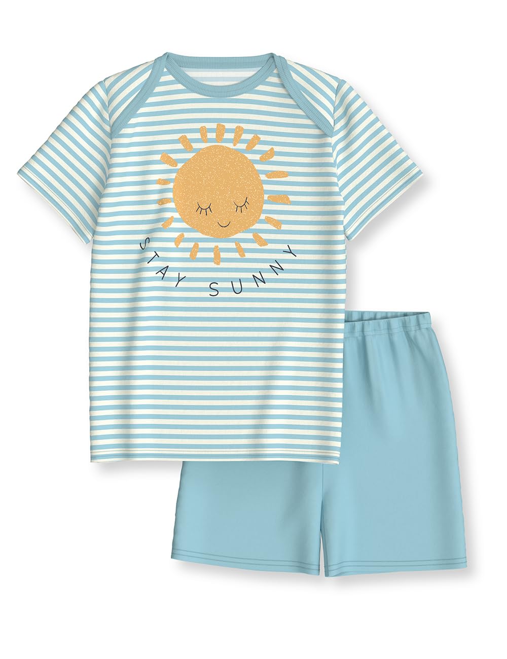 calida-toddlers-kurz-pyjama-bio-baumwolle-cascade-blue-92-98 image 1