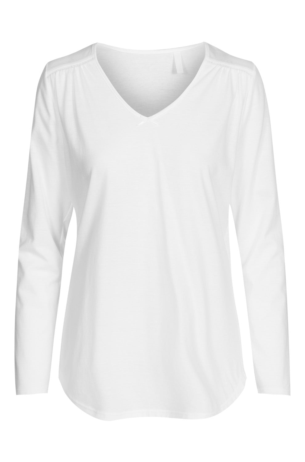 r-sch-be-happy-shirt-langarm-schlafshirt-wei-mit-spitze image 2