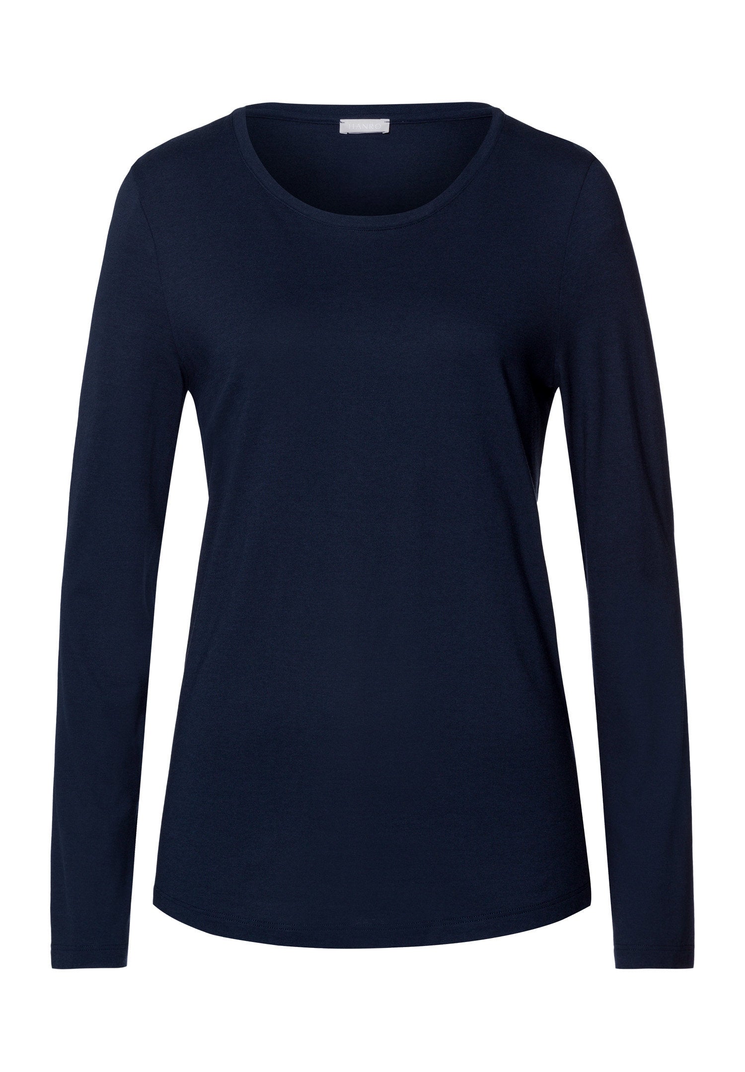 hanro-sleep-lounge-langarmshirt-deep-navy-tencel image 1