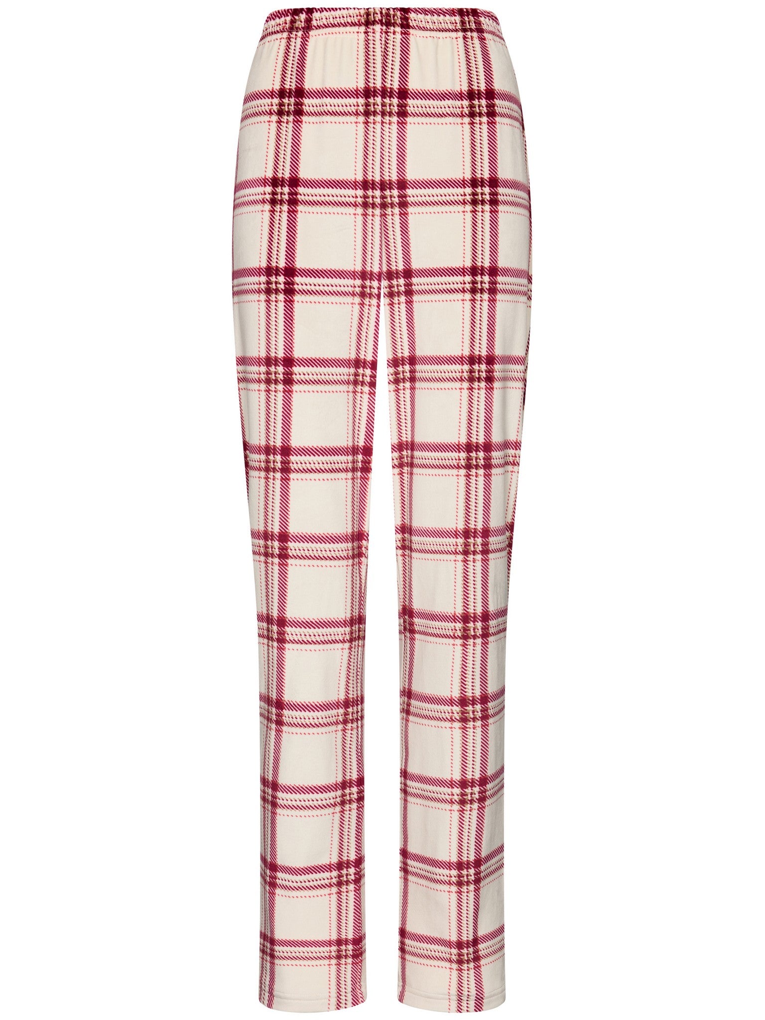 pastunette-alpine-creme-pyjama-rot-velours-fleece image 6