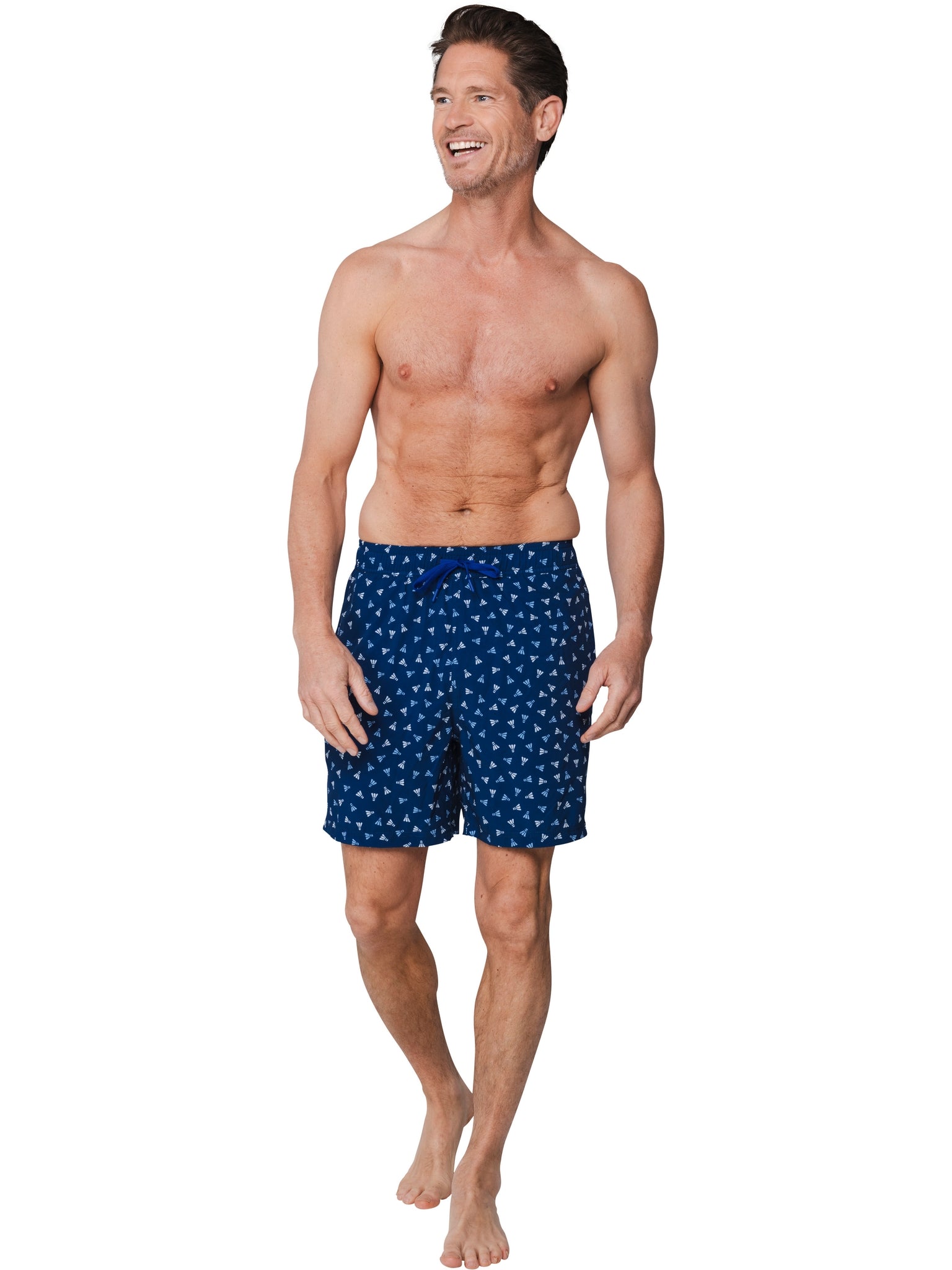 pastunette-badehose-herren-blau-print-schnelltrocknend image 2