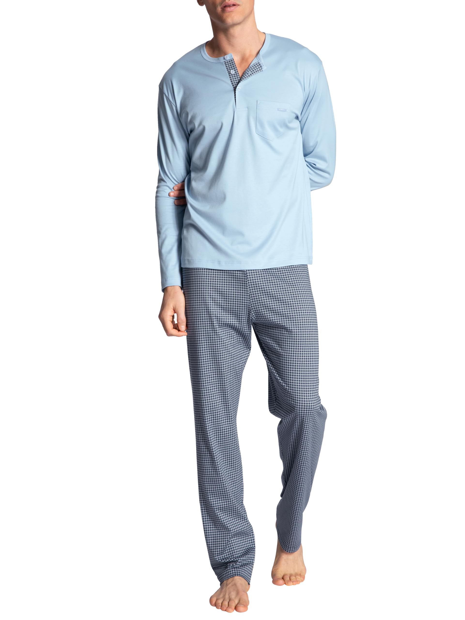 calida-relax-choice-pyjama-herren-supima-baumwolle-lang image 1