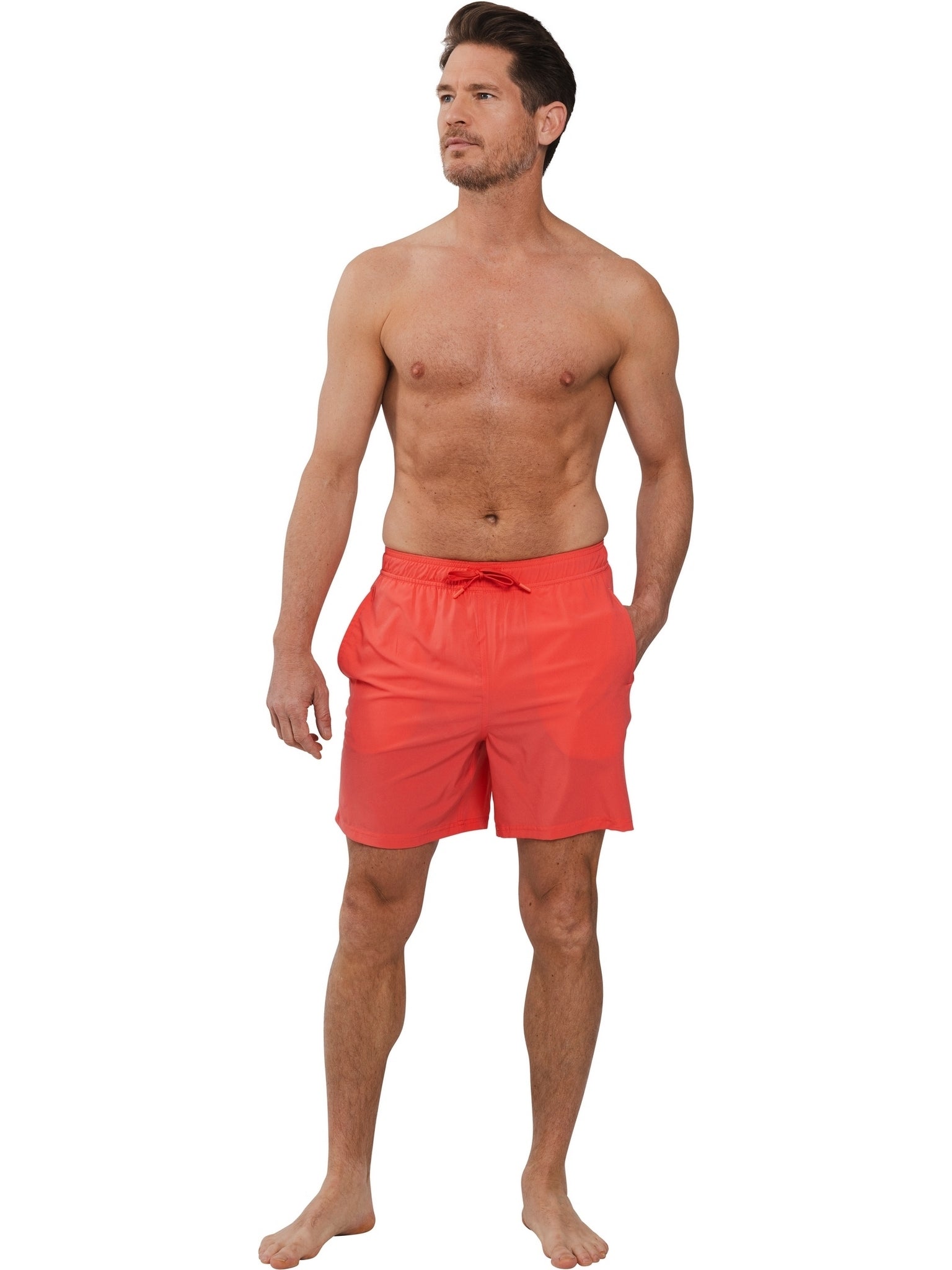 pastunette-coral-breeze-badeshorts-korallrot-recycelt image 2