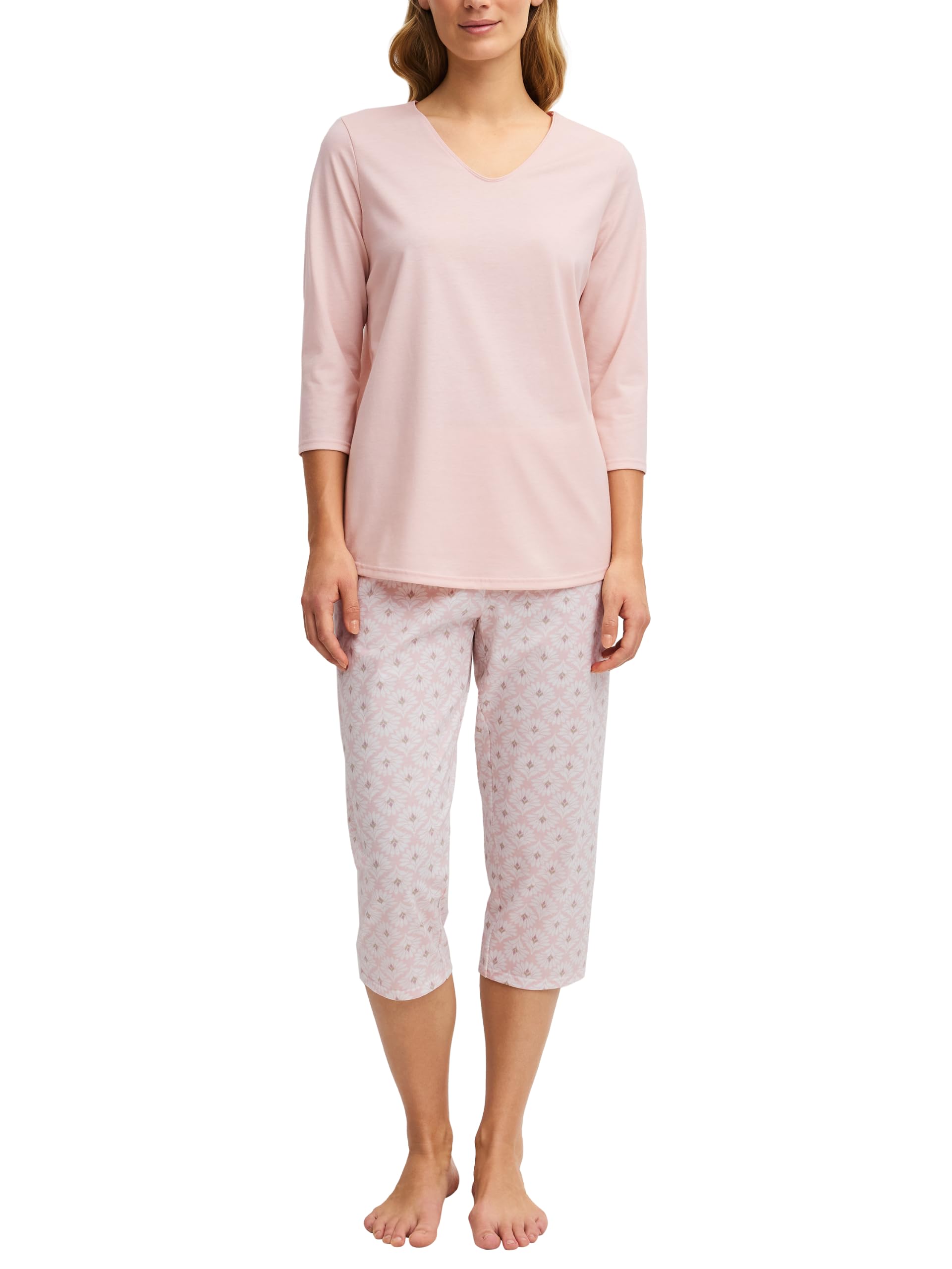 calida-blooming-nights-3-4-pyjama-damen-44-46-baumwolle image 5