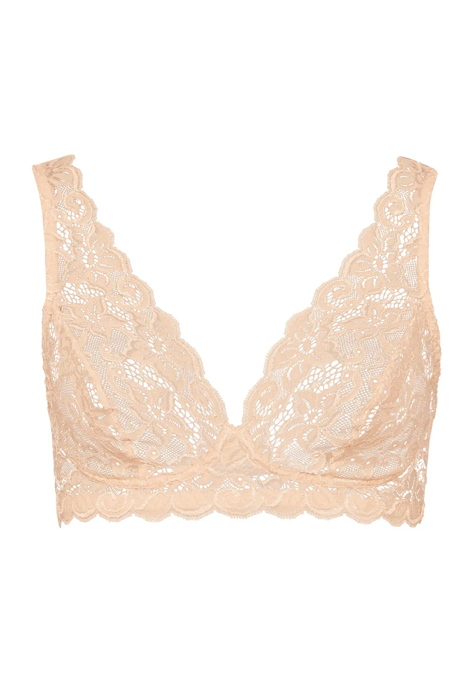 hanro-moments-soft-cup-bh-071465-soft-bh-beige-spitze-ohne-b-gel image 1