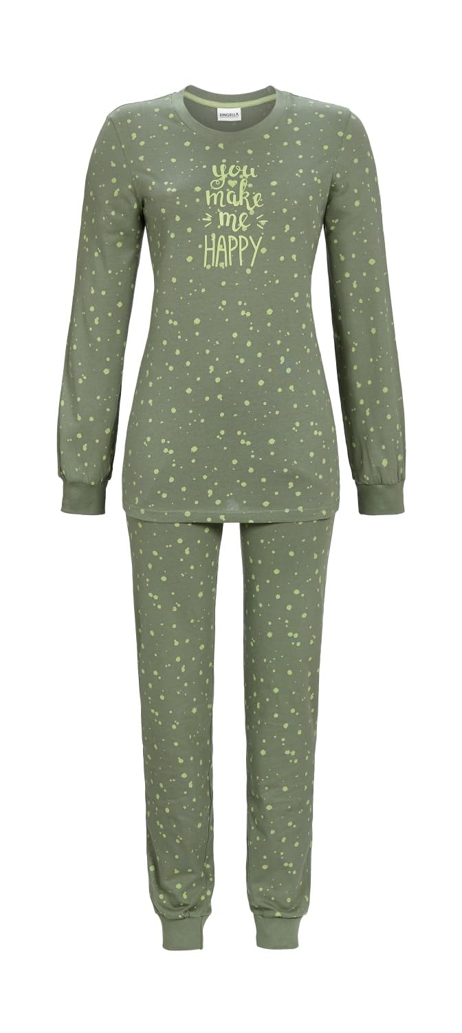 ringella-women-men-pyjama-baumwolle-punkte-zweiteilig image 1