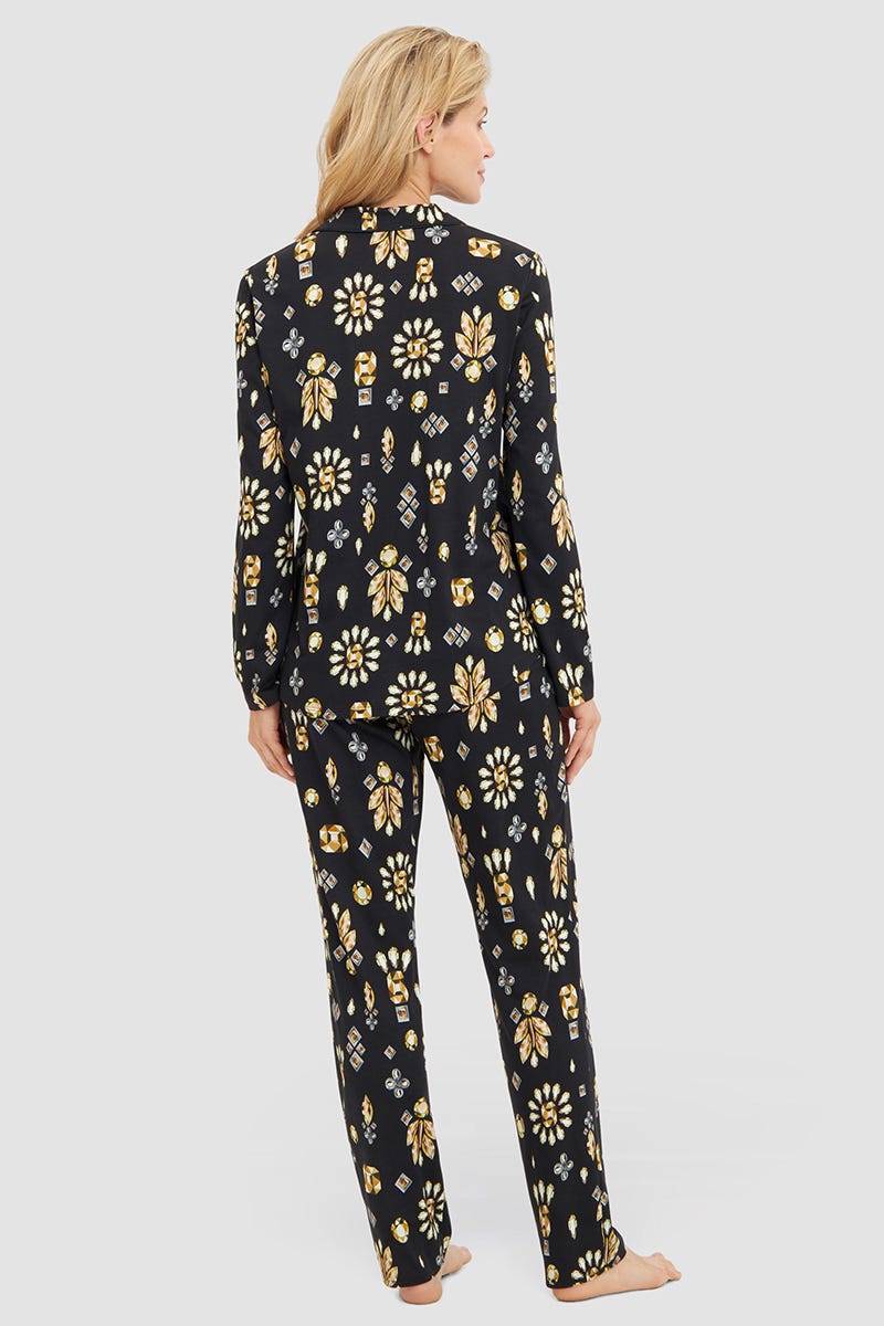 r-sch-be-happy-pyjama-diamantdruck-schlafanzug-schwarz image 3