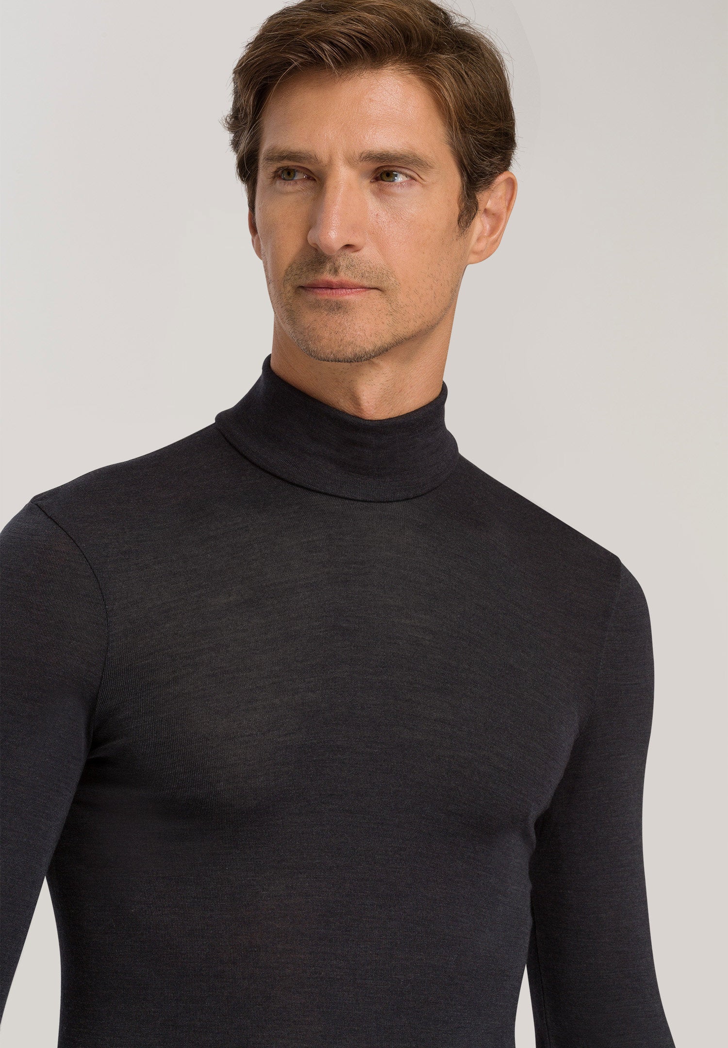 hanro-woolen-silk-turtle-neck-shirt-rollkragenshirt-anthrazit-seide image 6
