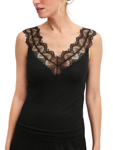 calida-feminine-lounge-tank-top-damen-40-42-schwarz-spitze image 8