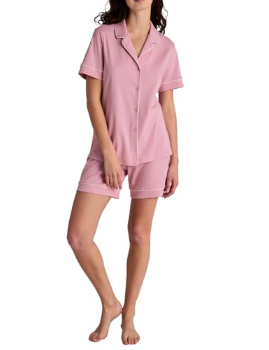 calida-moonlight-dreams-pyjama-damen-kurz-seide-rosa-48-50 image 7