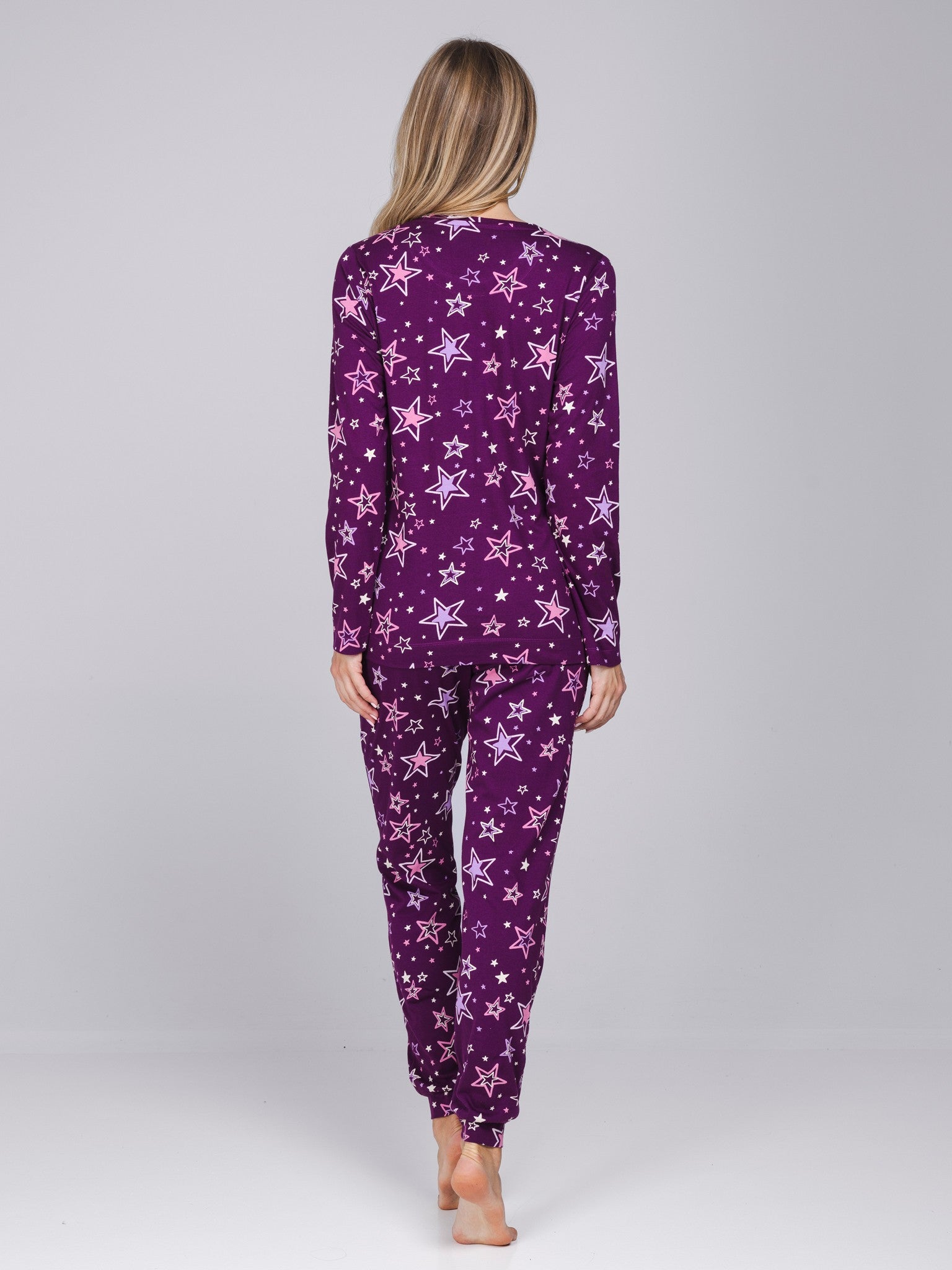 myrebelle-starlight-magic-pyjama-lila-sterne-langarm image 4