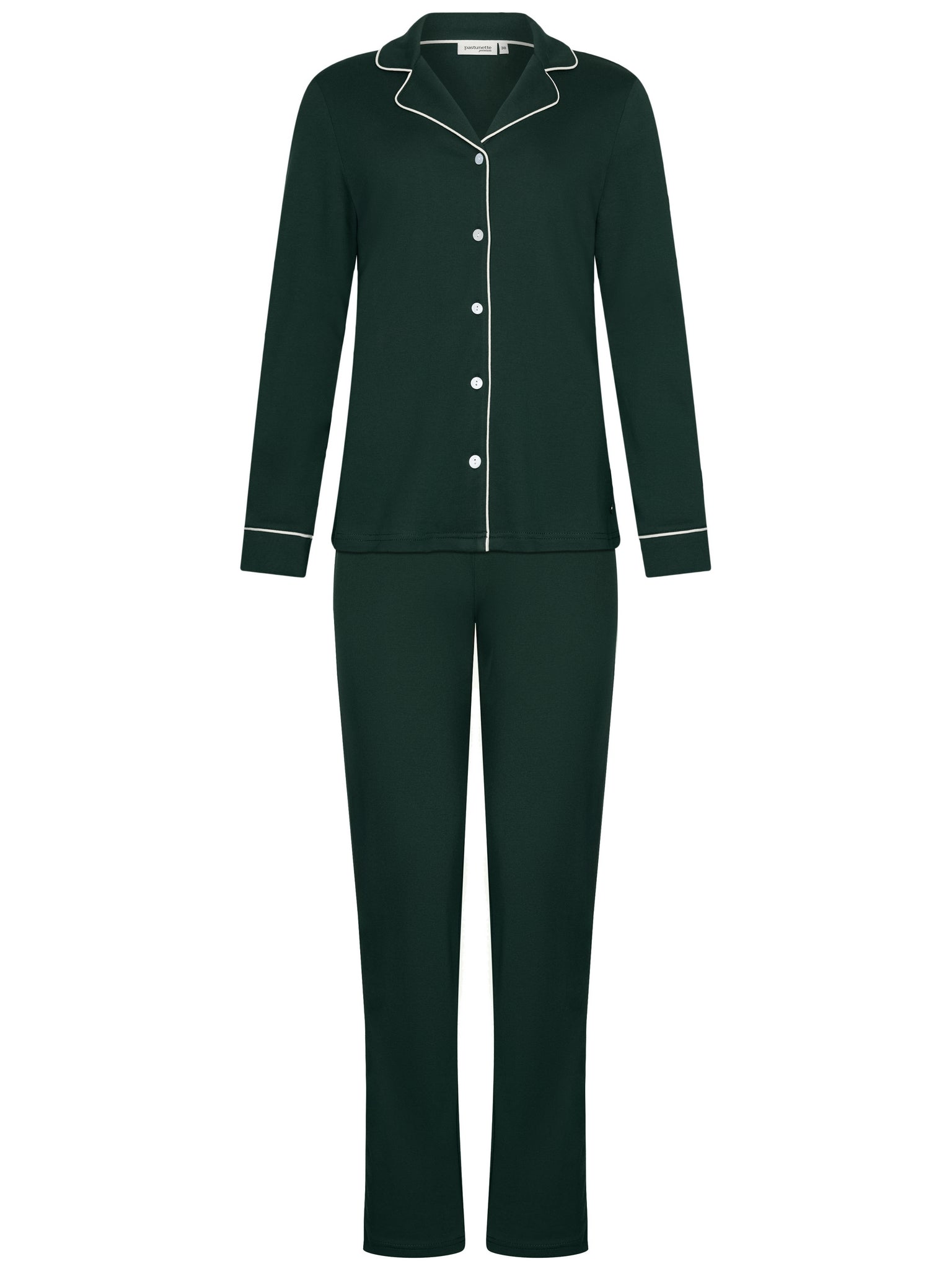 pastunette-premium-emerald-pyjama-gr-n-baumwolle image 1