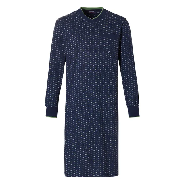 pastunette-for-men-lodge-nachthemd-blau-baumwolle image 1