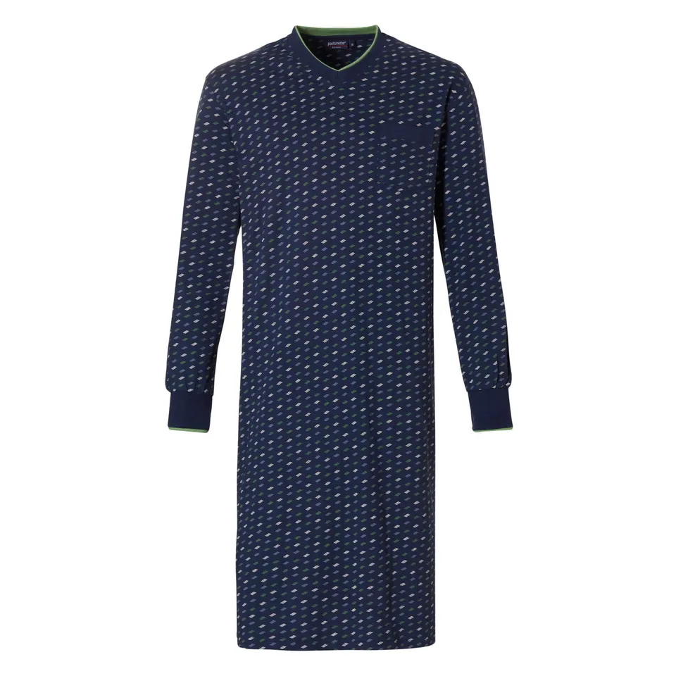 pastunette-for-men-lodge-nachthemd-blau-baumwolle image 1