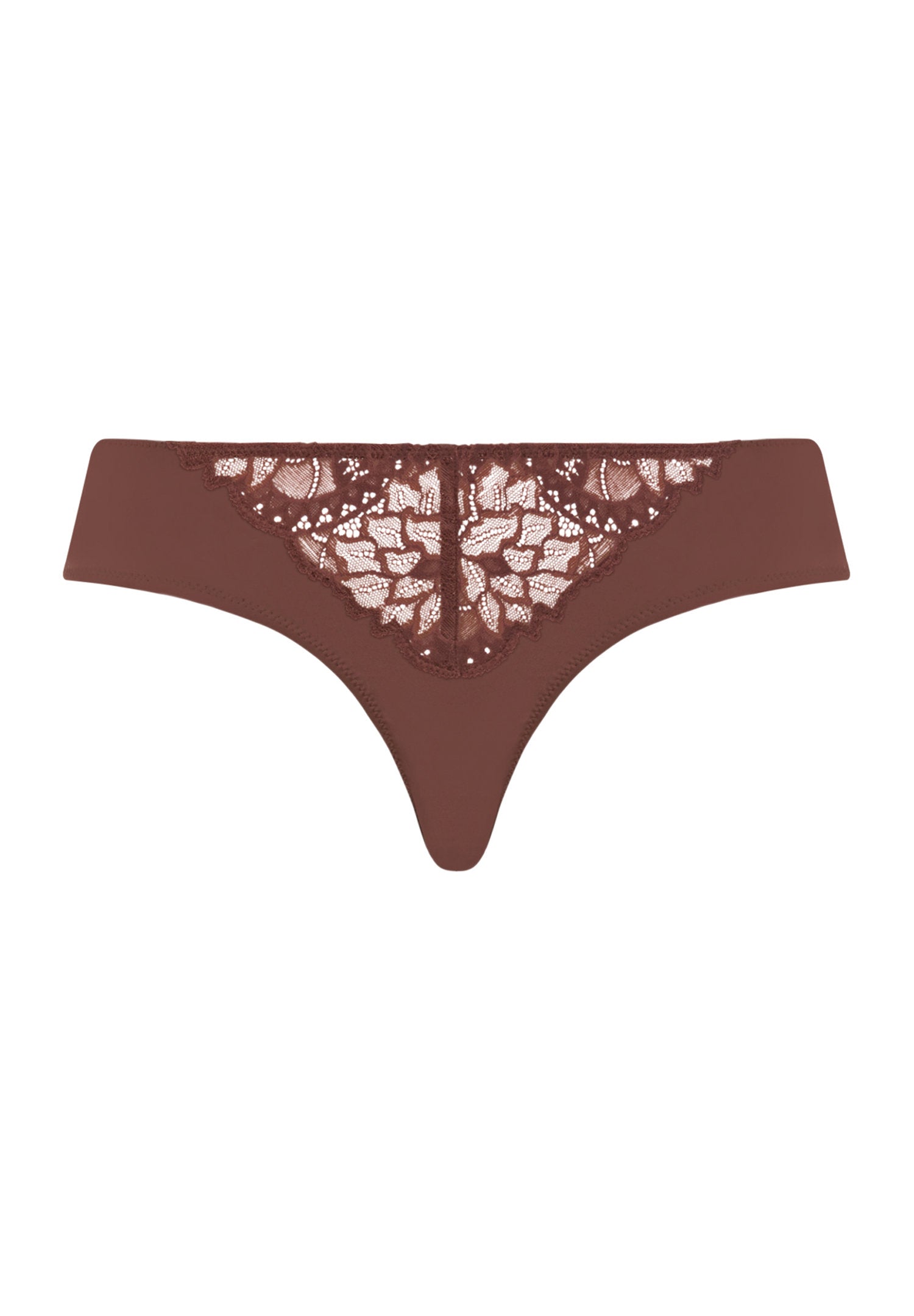 hanro-azelia-mini-briefs-slip-damen-cinnamon-spitze image 1