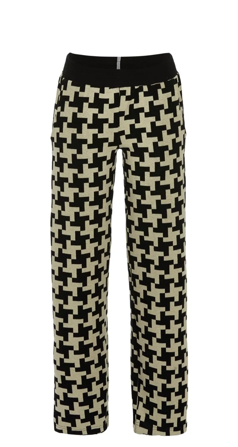 ringella-cherie-line-hose-lang-strick-jacquard-loungehose image 1