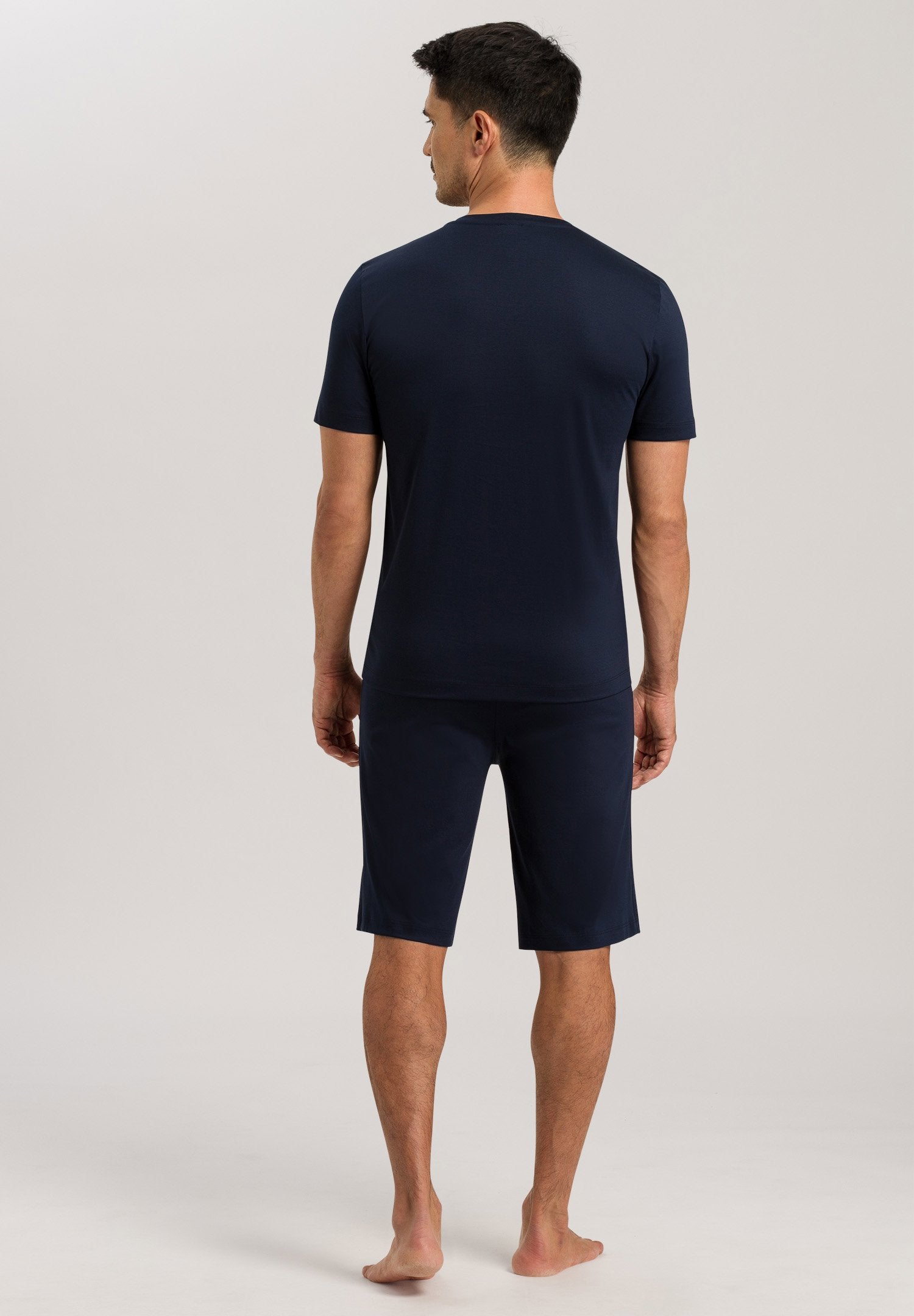hanro-night-selection-s-slv-pyjama-set-deep-navy-baumwolle image 4