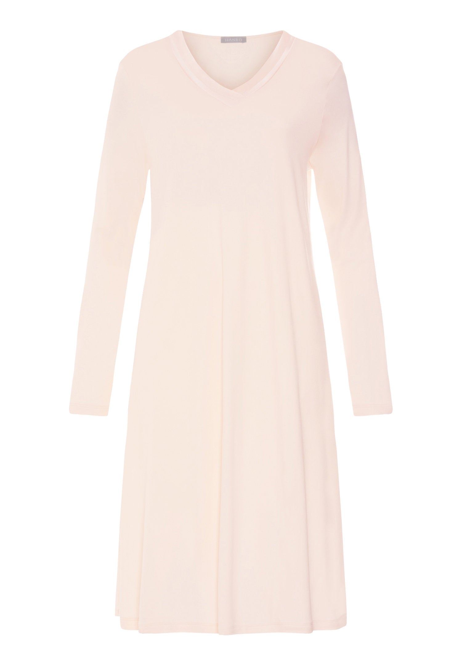 hanro-tyra-nachthemd-110cm-langarm-creamy-glass-seide image 1