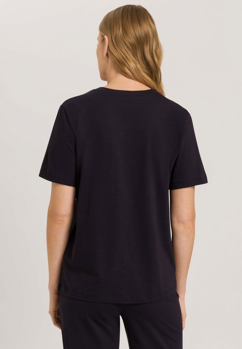hanro-natural-shirt-t-shirt-schwarz-bio-baumwolle image 4