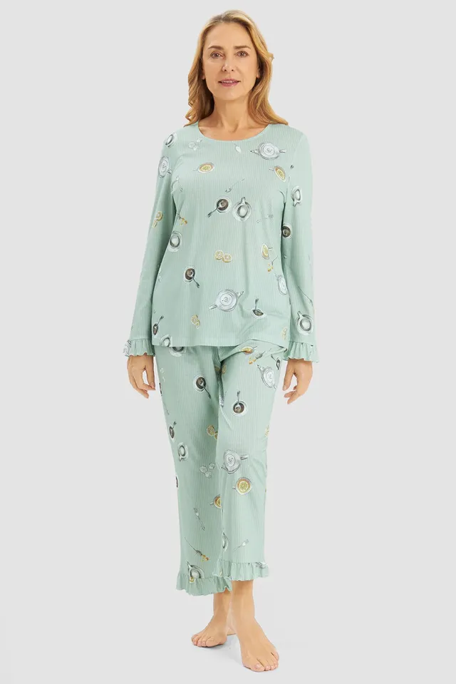 r-sch-be-happy-7-8-pyjama-alloverdruck-gr-n-langarm-r-schen image 1